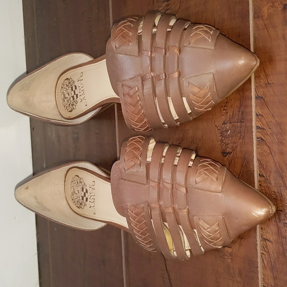 Vince Camuto hadria gladiator leather d’orsay flats - Picture 2 of 7